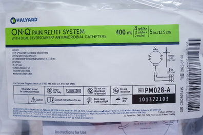 Halyard PM028-A ON-Q Pain Relief System 400ml, 4ml x 5inch (x)